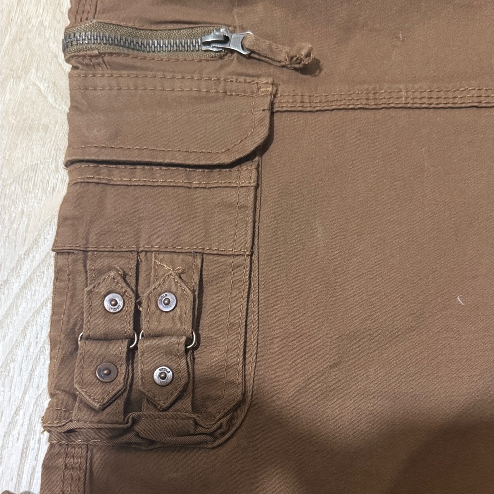 Men's Brown Cargo Utility Joggers - Picture 4 of 6